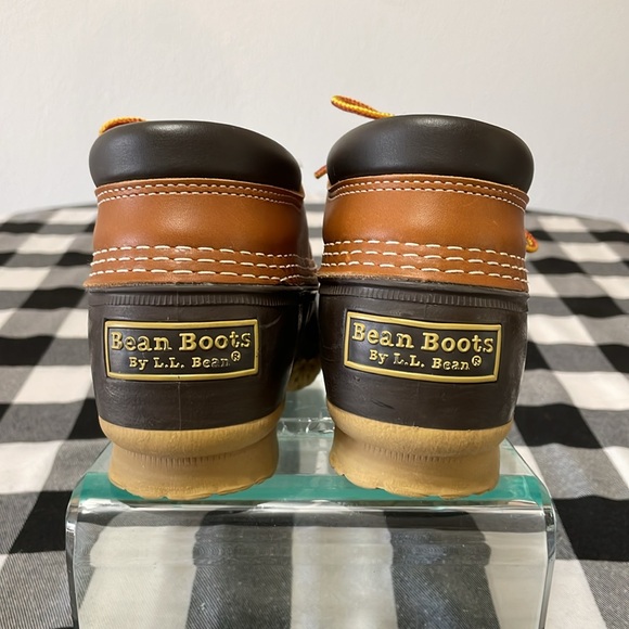 L.L. BEAN Women's Low Top Waterproof BEAN BOOTS Water Rain Winter Shoes Leather - Picture 4 of 12